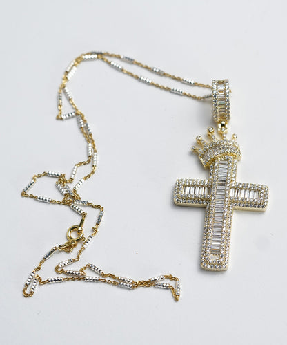 Crown Him Lord Cross Necklace