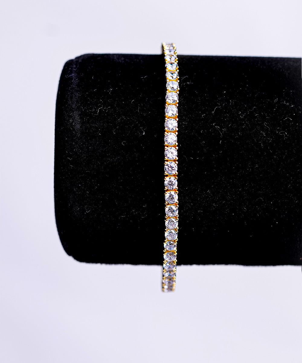 Gold Tennis Bracelet