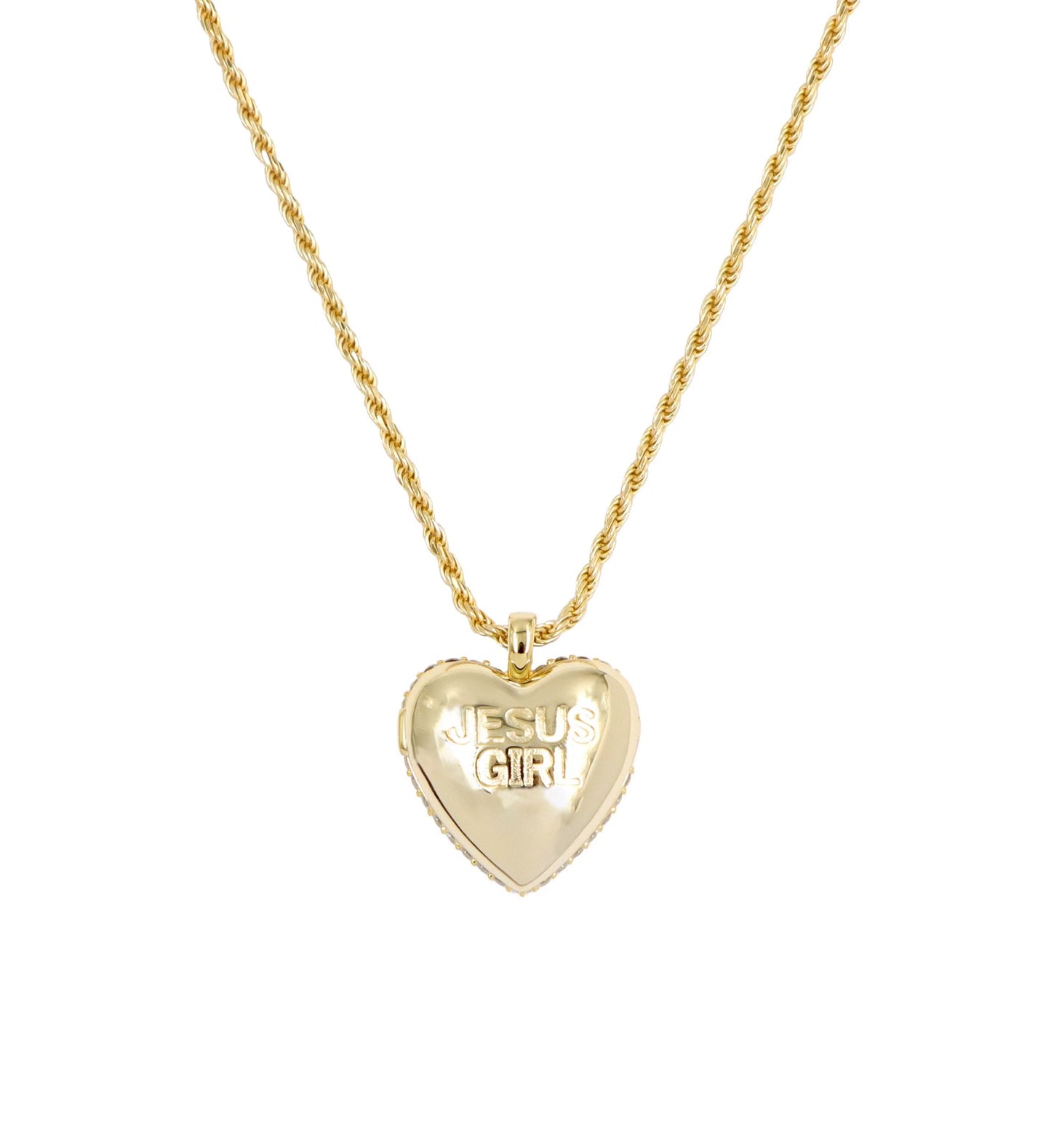 Jesus Girl Signature Heart Locket
