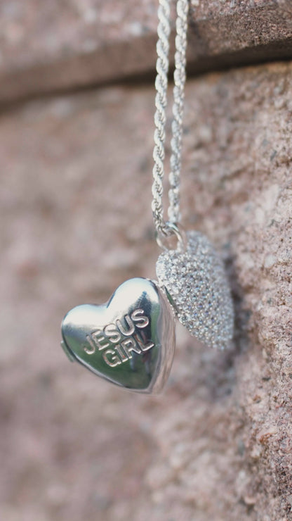 Jesus Girl Signature Heart Locket