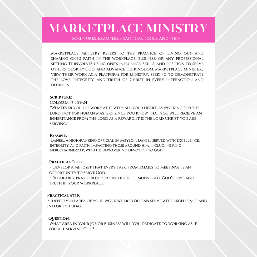 Women in Ministry Workbook